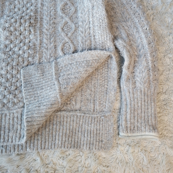 Alex Mill Camil Cable-knit Mélange Wool Alpaca Sweater Size Small - Picture 6 of 10